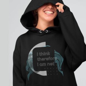 Geeky Black Unisex Descartes Hoodie